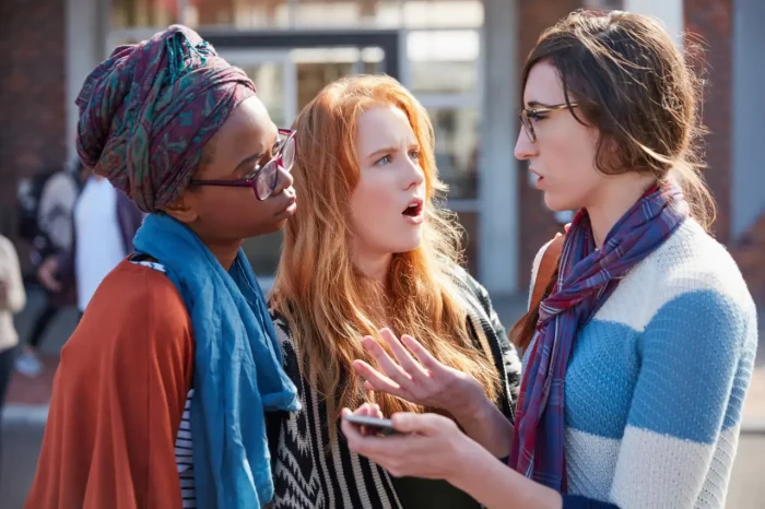 women talking
