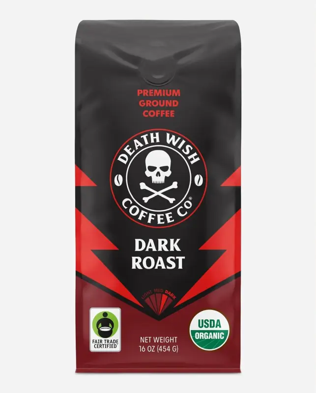 Death Wish Coffee Organic Dark Roast