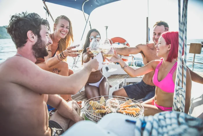pontoon boat grill