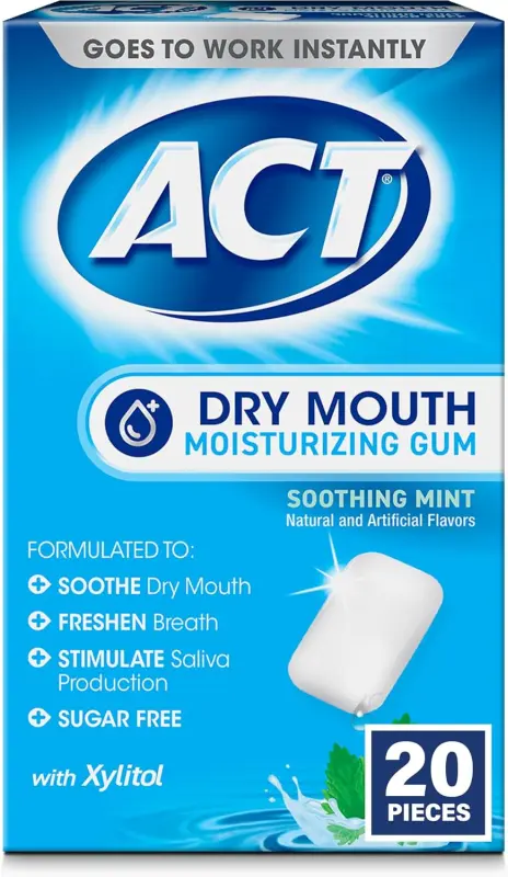 ACT Dry Mouth Moisturizing Gum