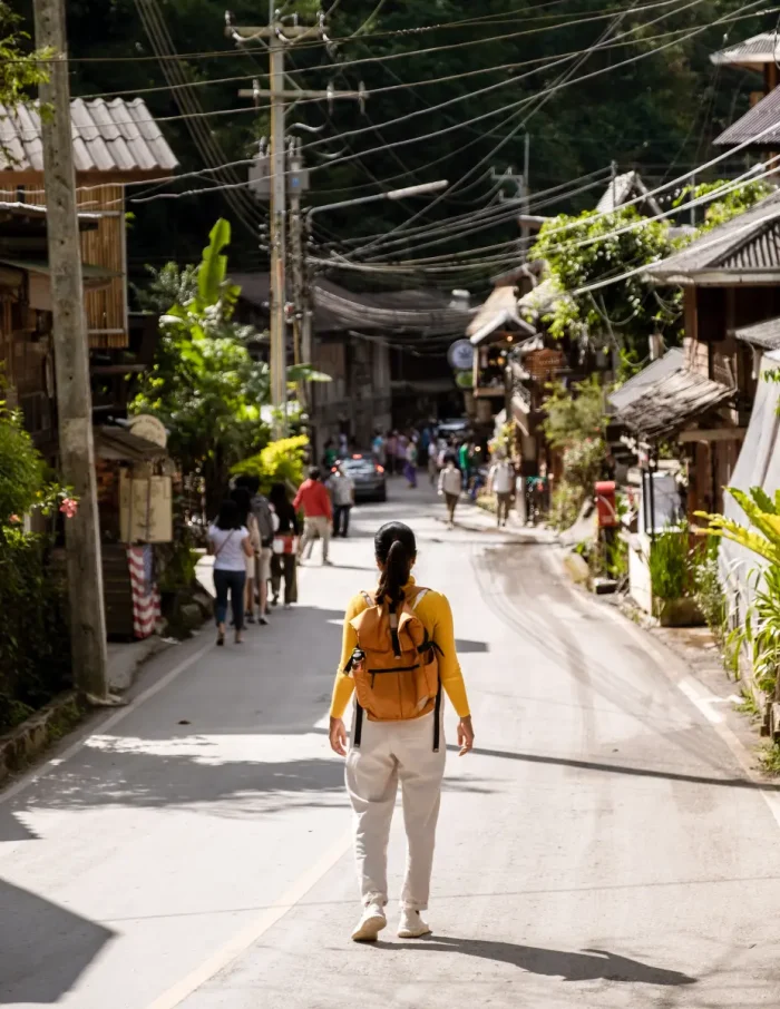 exploring an affordable village near Chiang Mai